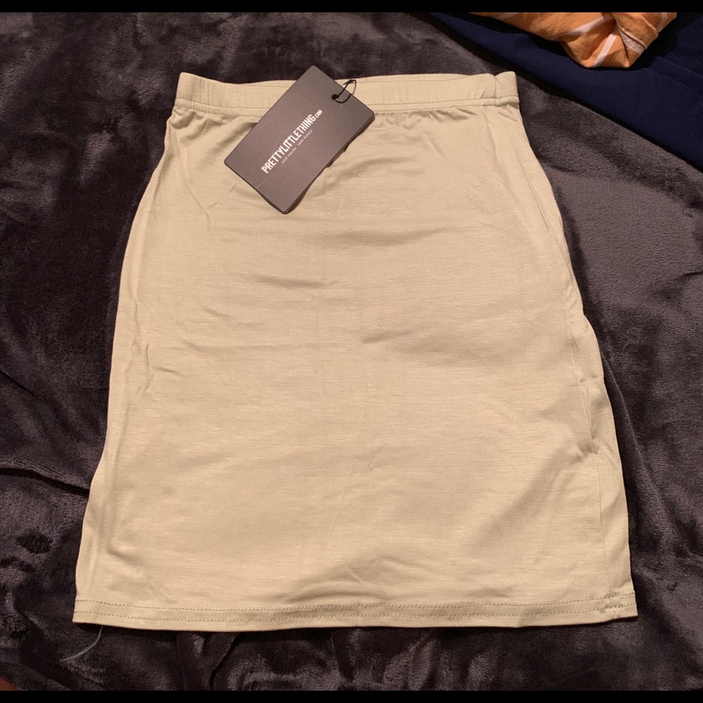 Dusty pink and sage green mini skirt bundle